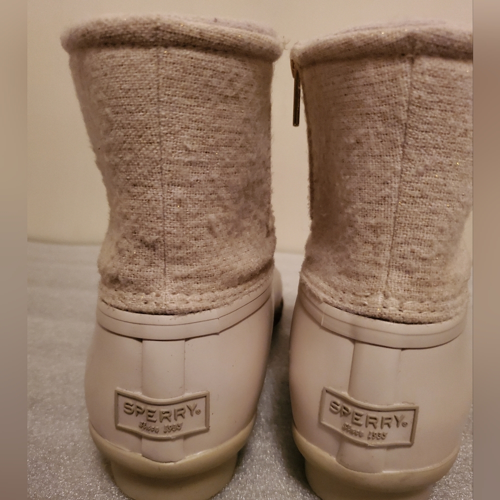 Sperry Top-sider Saltwater Wool Duck shoes size 7" 1/2 - Picture 6 of 9
